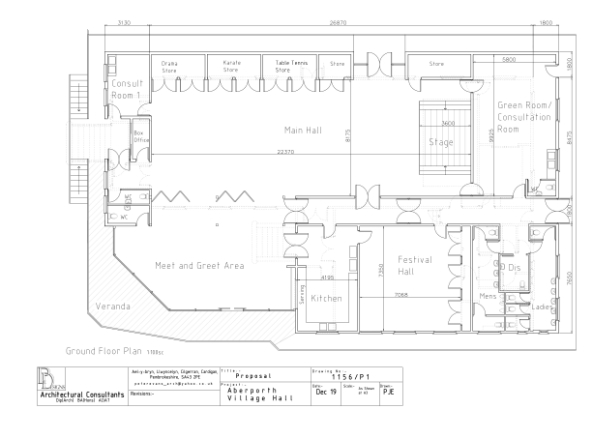 Hall plans in detail