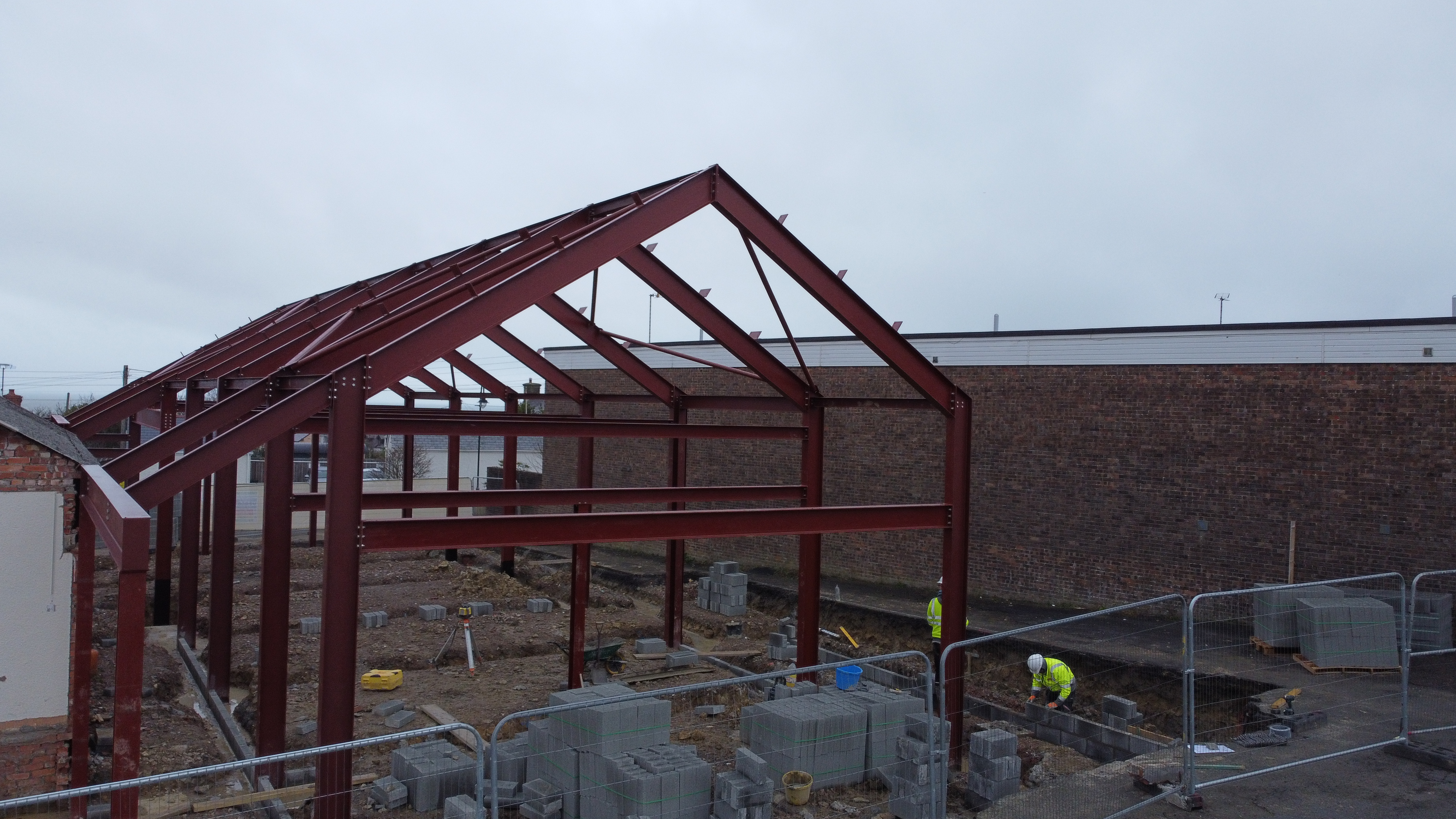 Latest photos from hall rebuild